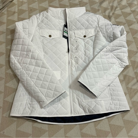 Tommy Hilfiger white quilted 4 pocket jacket - Picture 2 of 3